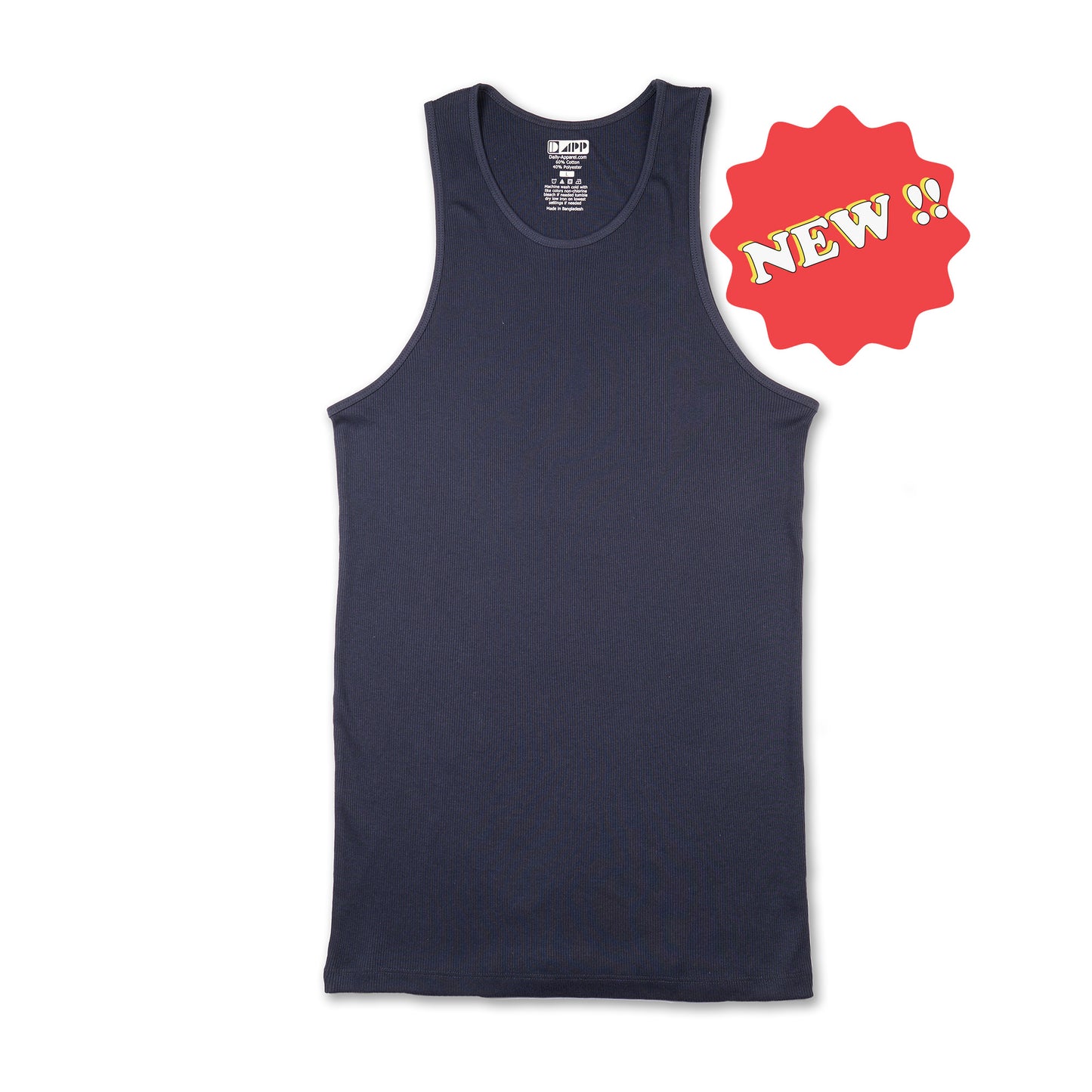 Men's Ringspun 2X2 Rib Tank Tops