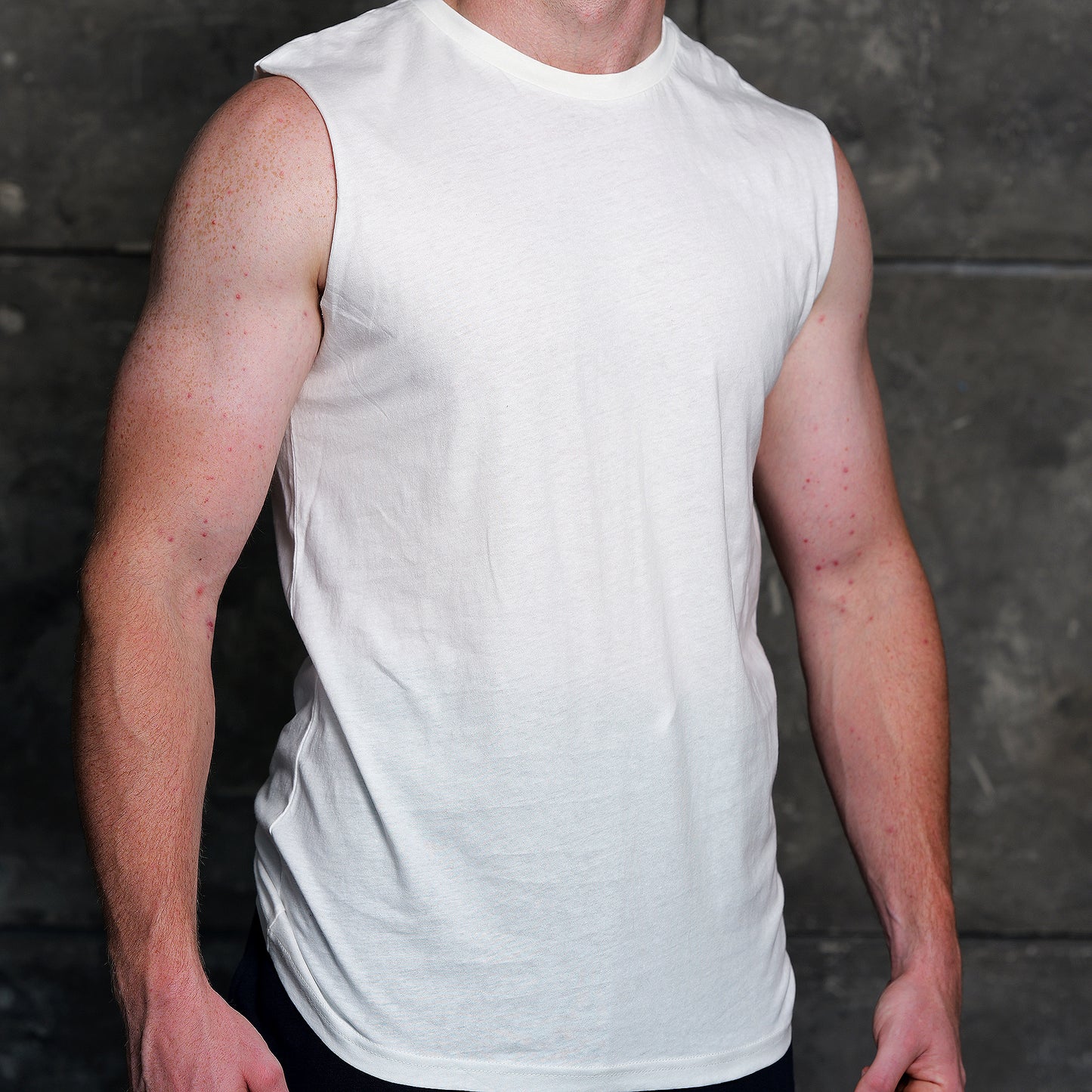 Men's 100 % Cotton Sleeveless Muscle shirt