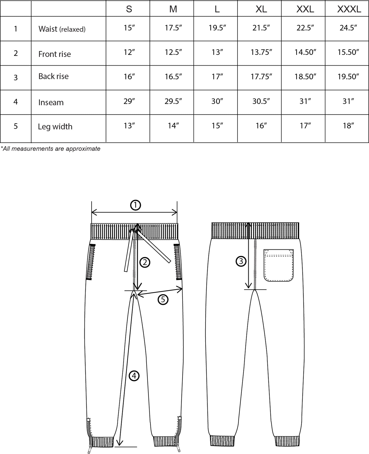 Men's Loose Fit Fleece Joggers with leg zipper