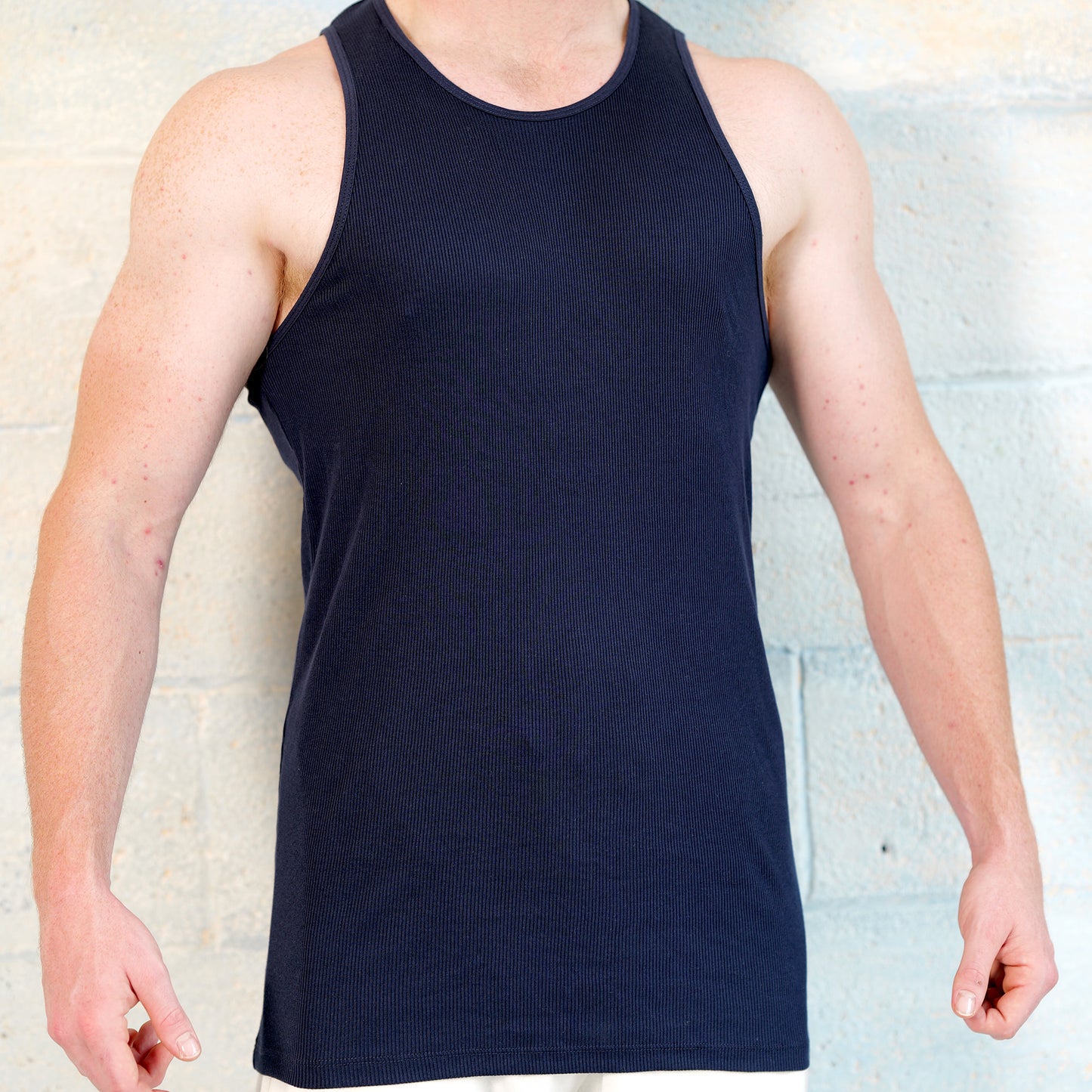 Men's Ringspun 2X2 Rib Tank Tops