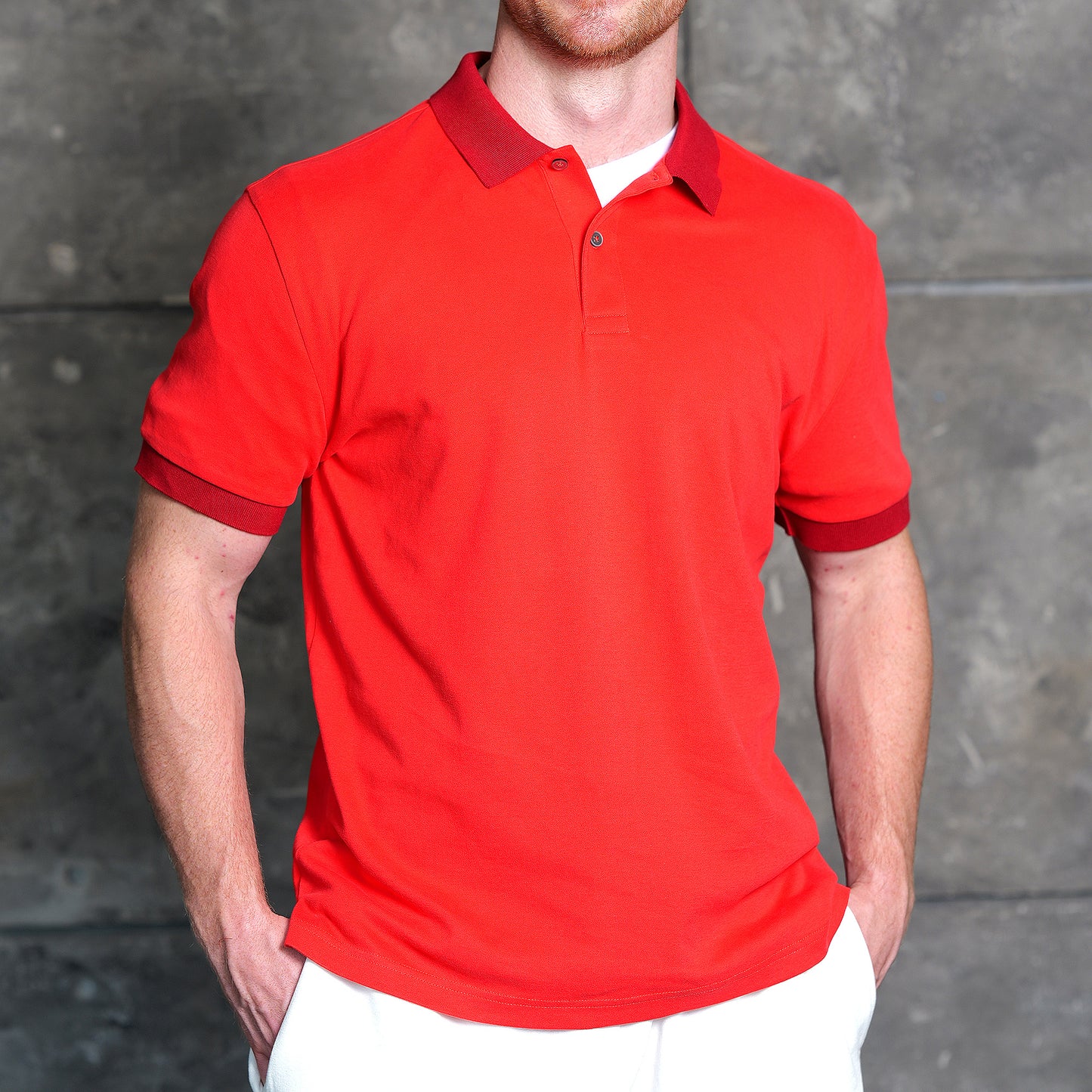 Men's Soft Velvet Cotton Short Sleeve Regular Fit Polo Shirt
