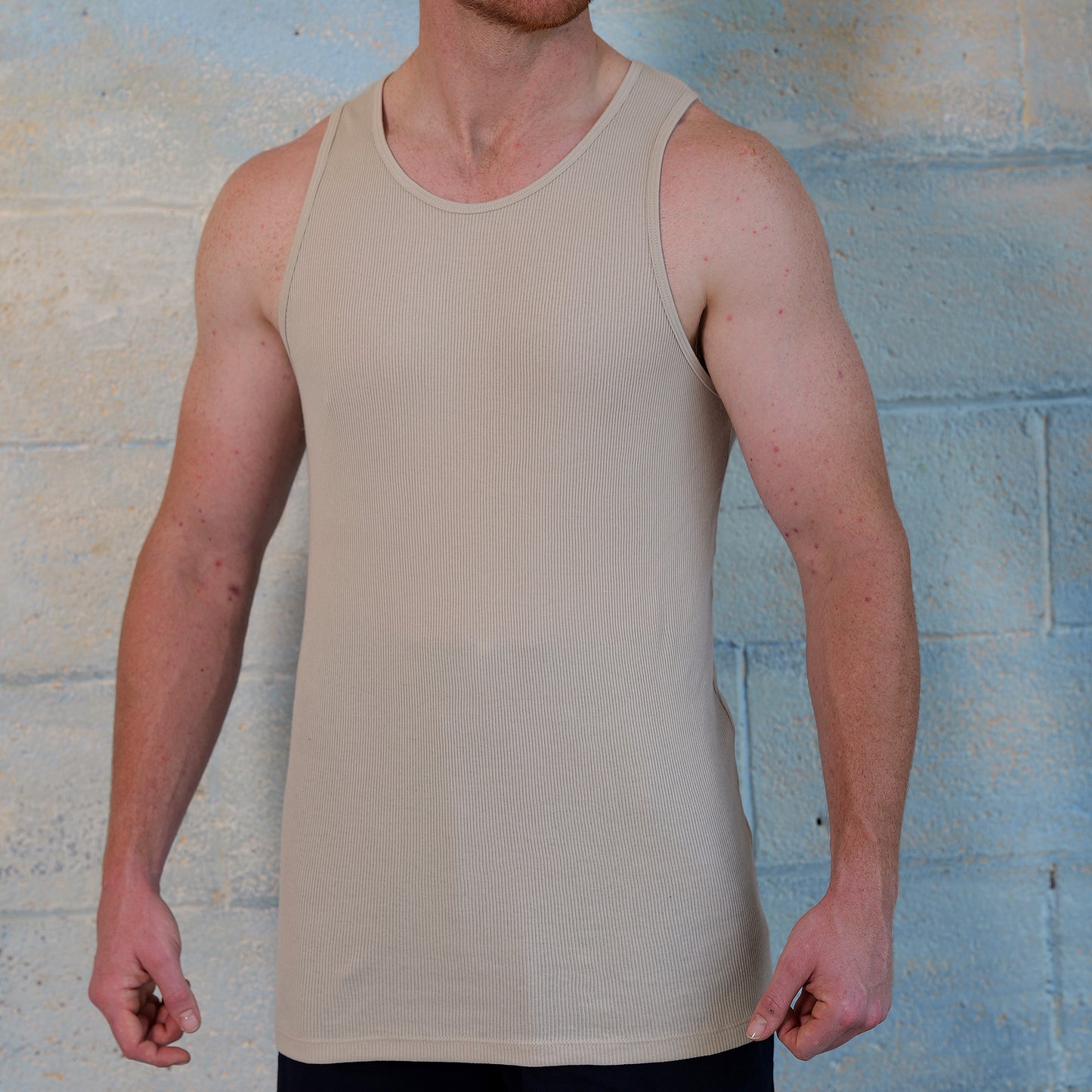Men's Ringspun 2X2 Rib Tank Tops