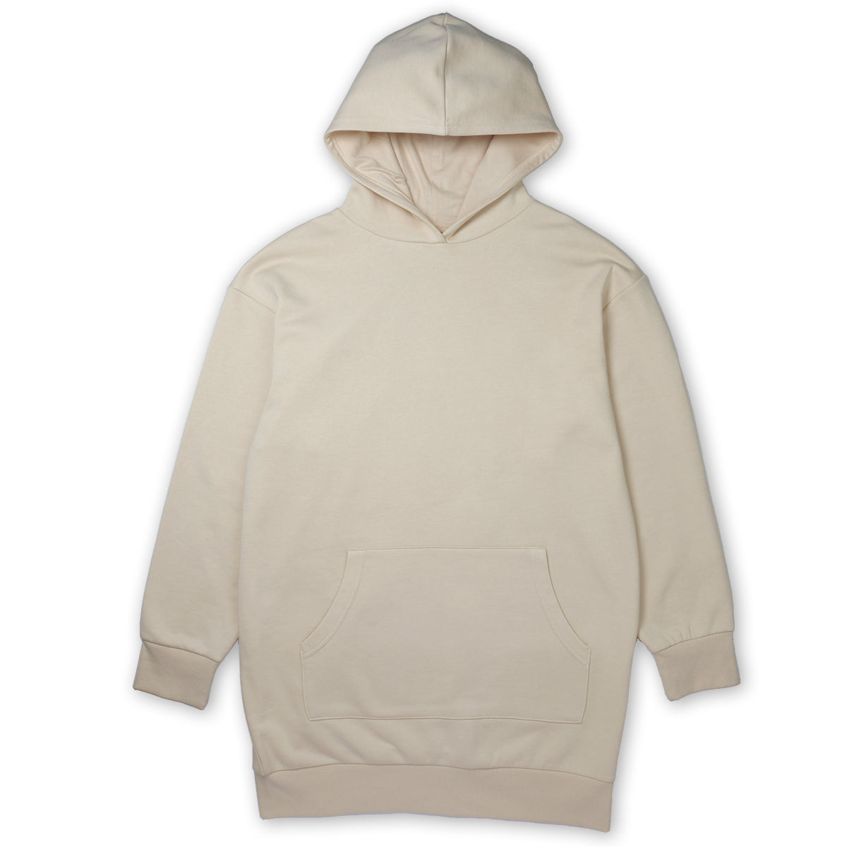 Women's Long Loose Fit  Fleece Hoodie Dress