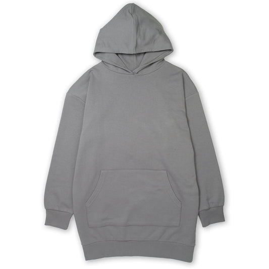 Women's Long Loose Fit  Fleece Hoodie Dress