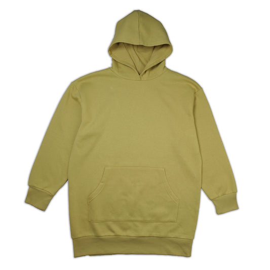 Women's Long Loose Fit  Fleece Hoodie Dress